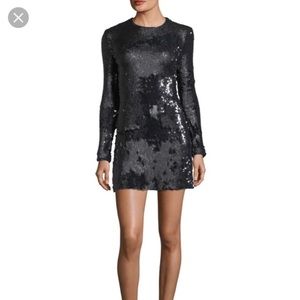 Elizabeth and James NWOT black sequin dress